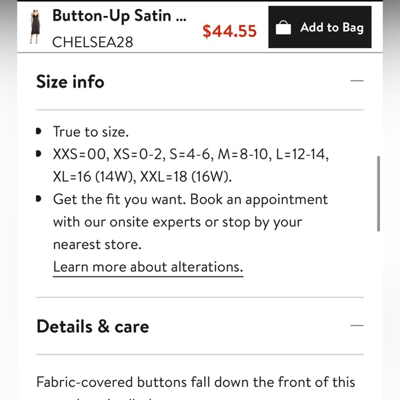 Chelsea28 Button-Up Satin Slipdress - Picture 4 of 6